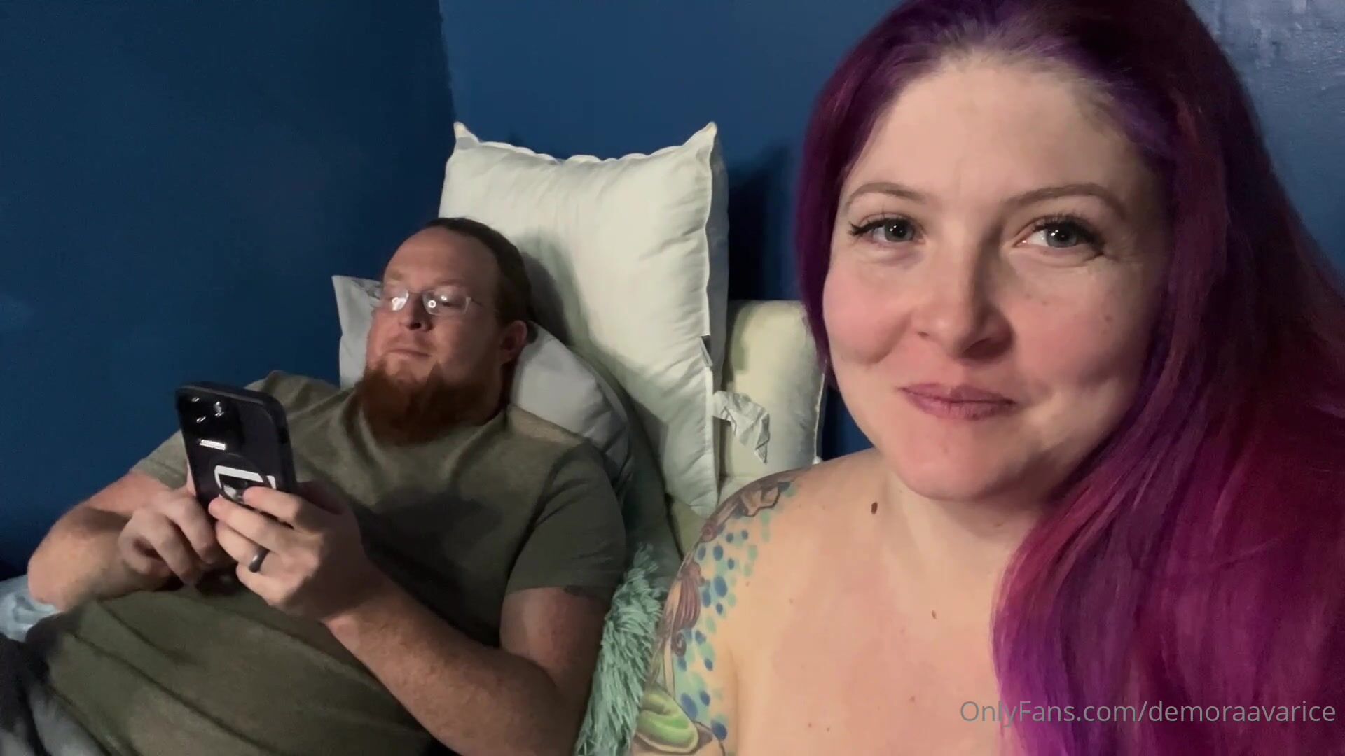Busty Demoraavarice Swallows Her Husband's Hard Cock