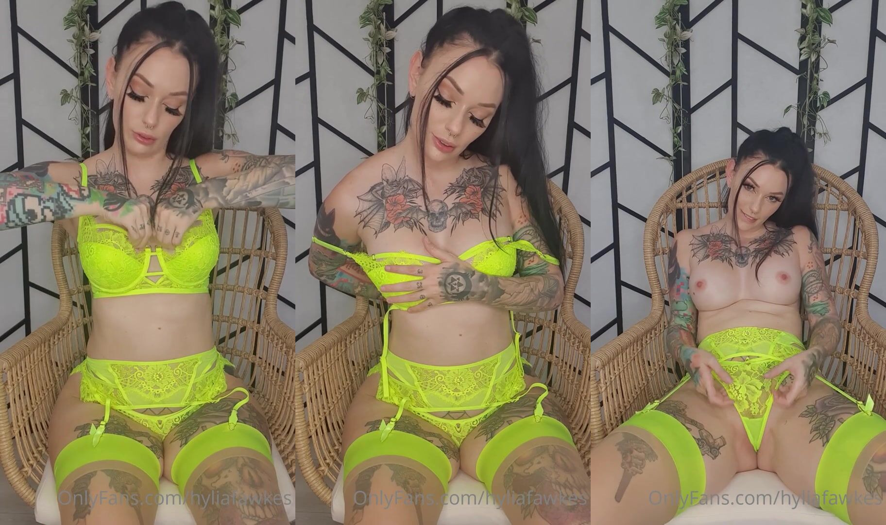 HyliaFawkes Flashes Her Pussy In Lingerie