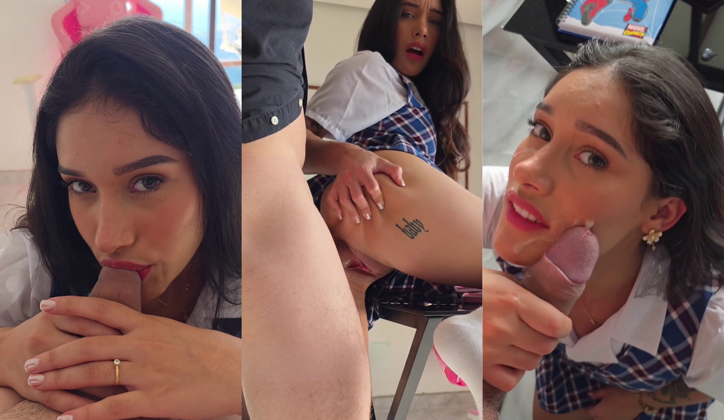 Carolina Guerrero Receives A Facial After Taking Backshots