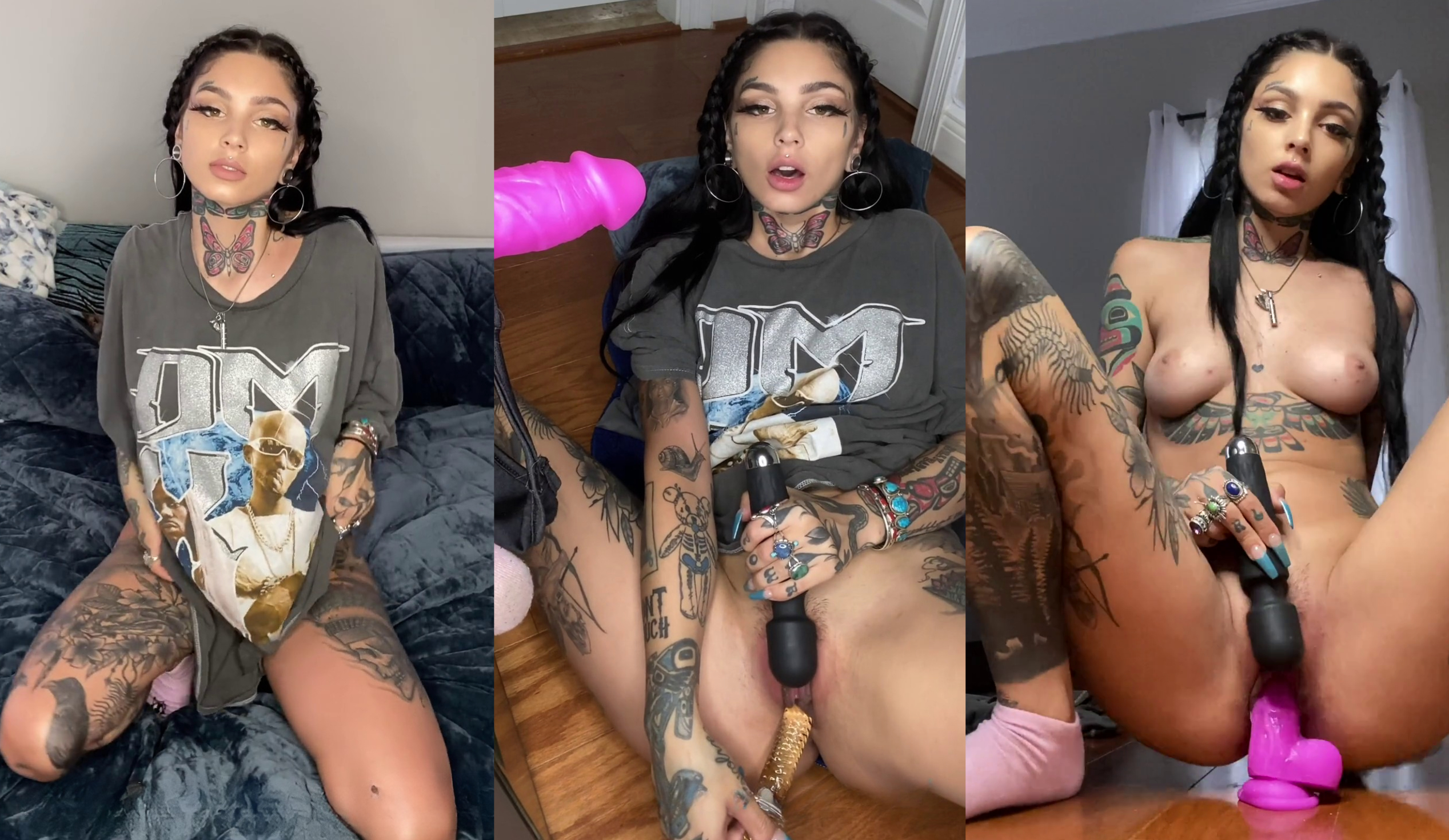 Taylor White Masturbates With A Dildo & Vibrator